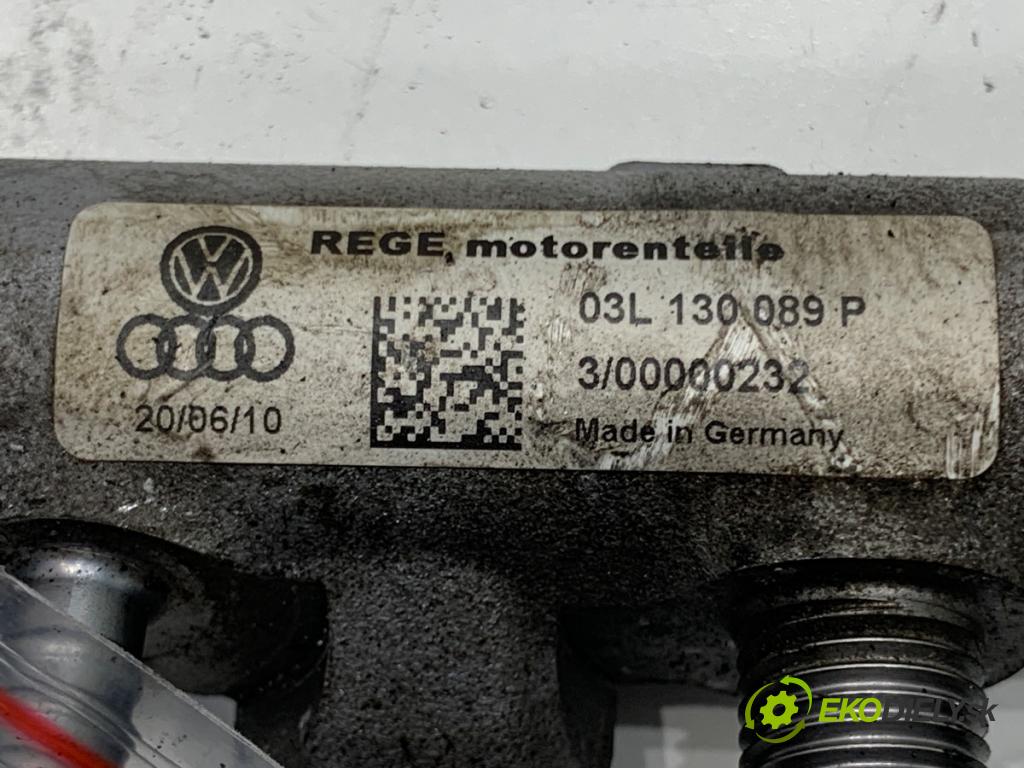 SKODA SUPERB II Kombi 2010 125 kW 2.0 TDI 1968 Lišta vstrekovacia 03L130089P (Vstrekovacia lišta)