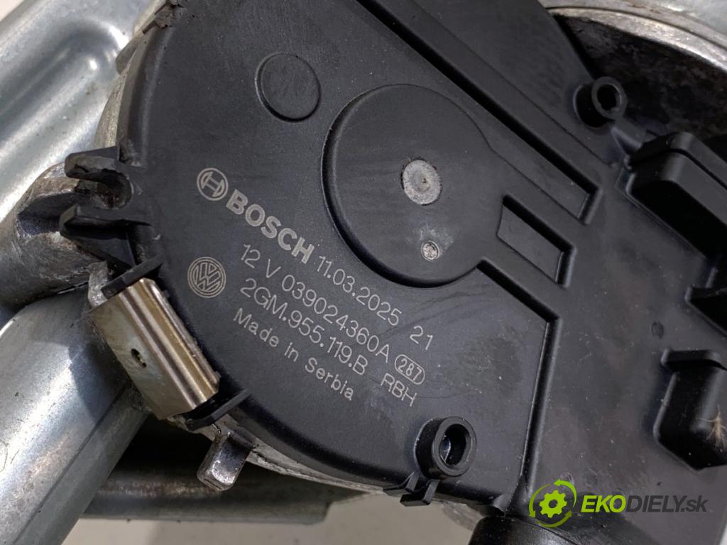 SKODA SCALA liftback 2025 85 kW 1.0 TSI 999 Mechanizmus stieračov predný 657955023B 2GM955119B (Motorček stieračov predný)