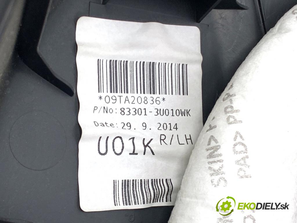 KIA SPORTAGE III SUV 2014 85 kW 1.7 CRDi 1685 ča dveře levý zadní část