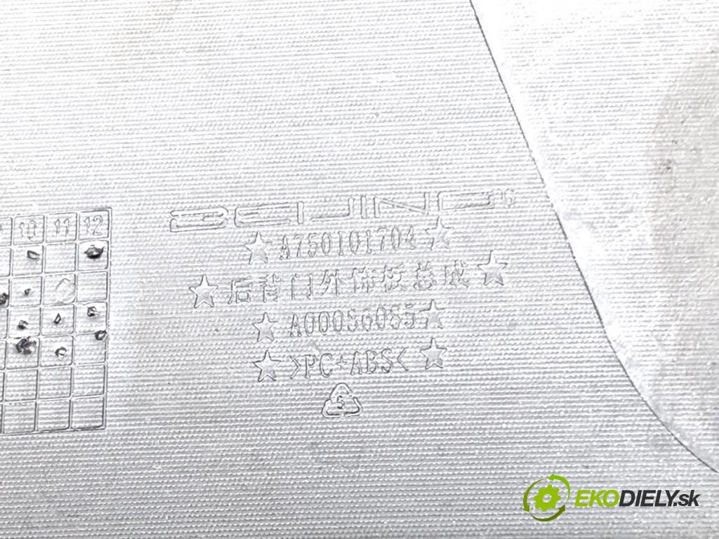 BAIC X75 SUV 2024 138 kW DCT 1498 lišta dveří zadní část A00086085