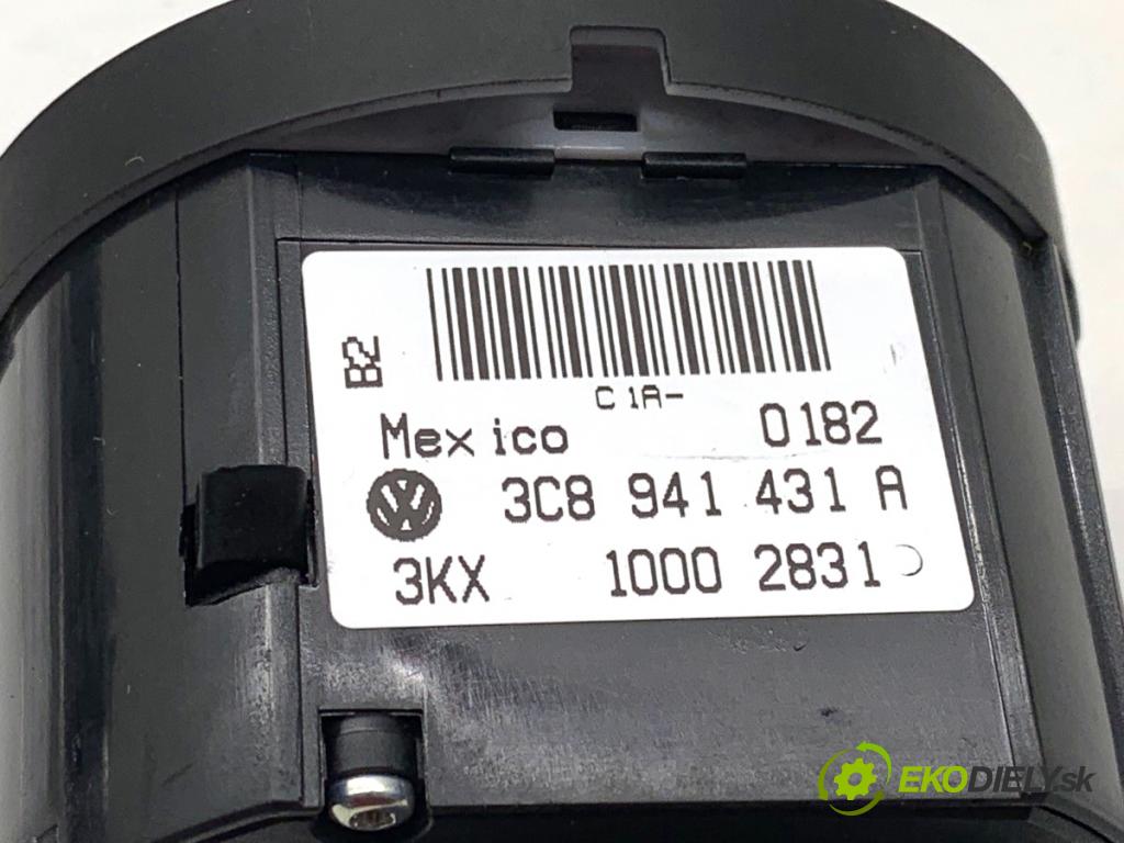 VW JETTA IV sedan 2012 90 kW 1.4 TSI 1390 Spínač svetiel 3C8941431A