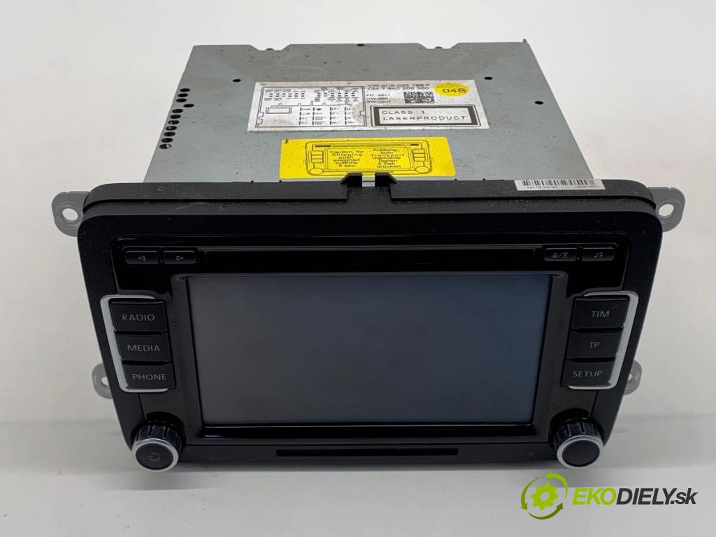 VW JETTA IV sedan 2012 90 kW 1.4 TSI 1390 RADIO 3C8035195F (Audio zariadenie)