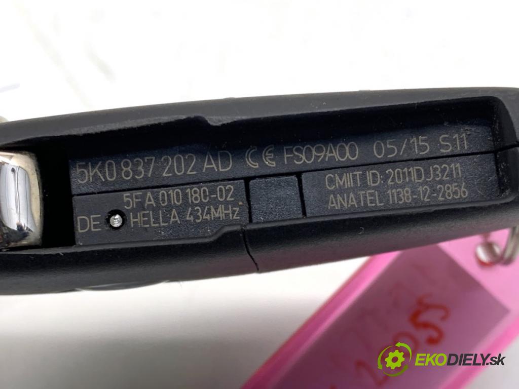 VW JETTA IV sedan 2012 90 kW 1.4 TSI 1390 spinačka 1K0905851B (Spínacia skrinka)