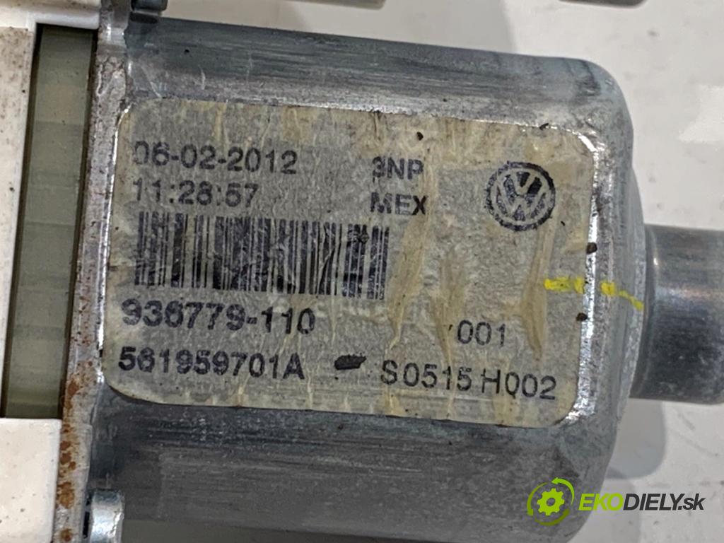 VW JETTA IV sedan 2012 90 kW 1.4 TSI 1390 Motor sťahovania okna ľavy predný 561959701A