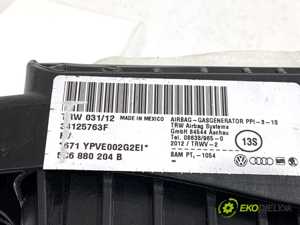 VW JETTA IV sedan 2012 90 kW 1.4 TSI 1390 AirBag spolujazdca 5C6880204B (Airbag)