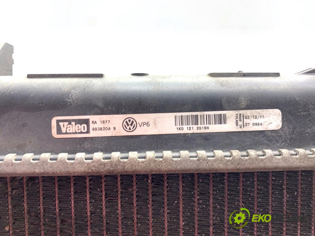 VW JETTA IV sedan 2012 90 kW 1.4 TSI 1390 intercooler 1K0121251BN (Intercooler (chladič nasávaného vzduchu))