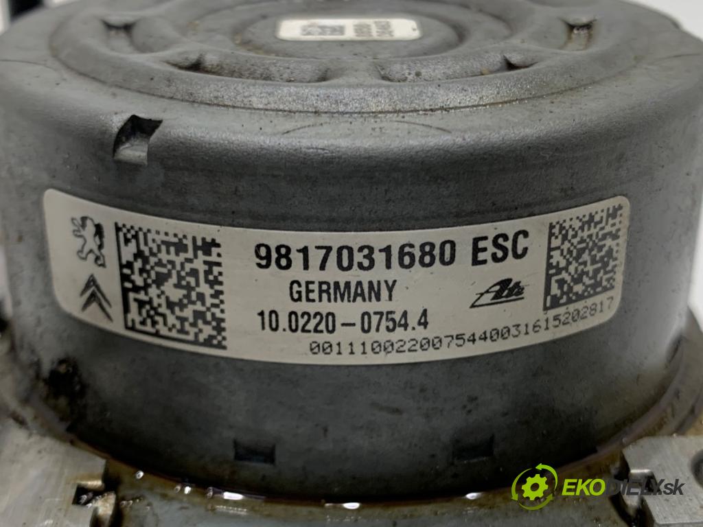 PEUGEOT 208 I liftback 2016 60 kW 1.2 VTI 82 1199 pumpa ABS 9817031680 (Pumpa ABS)