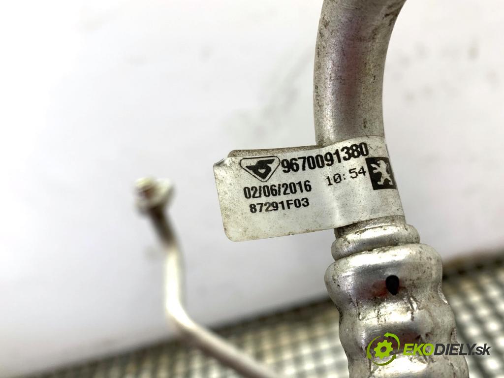 PEUGEOT 208 I liftback 2016 60 kW 1.2 VTI 82 1199 rúrka klimatizace 9670091380 (Trubka klimatizace)
