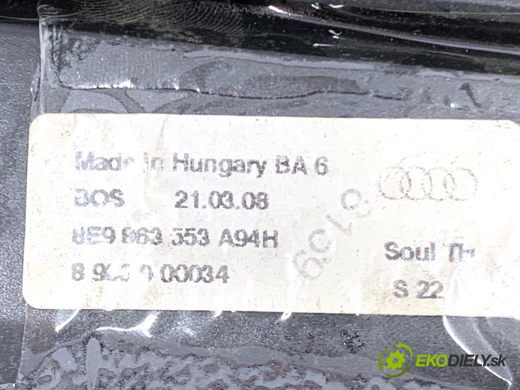 AUDI A4 B7 Kombi 2007 103 kW 2.0 TDI 1968 Roleta kufra
