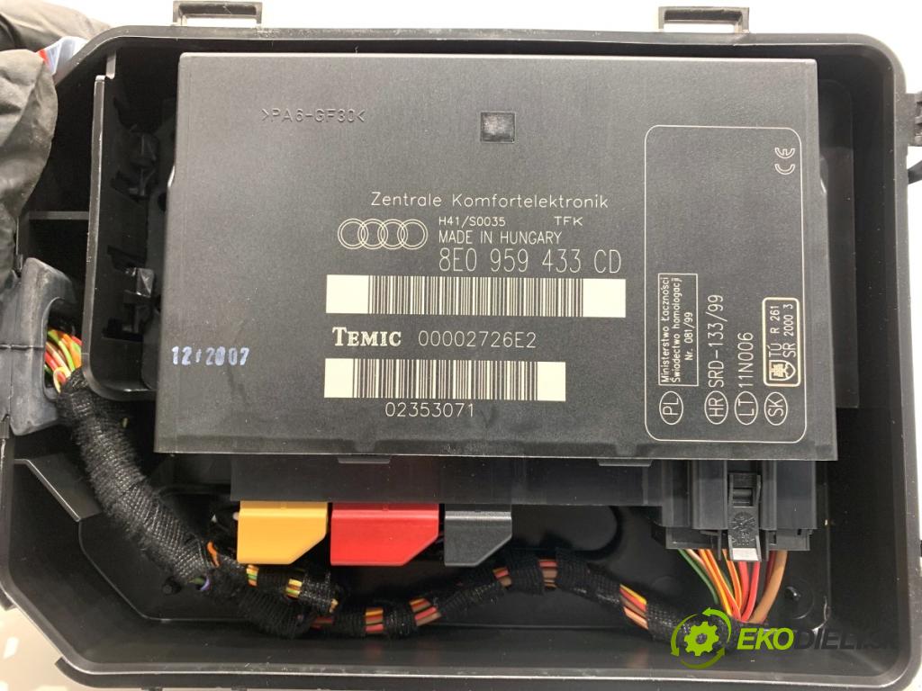 AUDI A4 B7 Kombi 2007 103 kW 2.0 TDI 1968 modul komfortu 8E0959433CD (Komfortní modul)