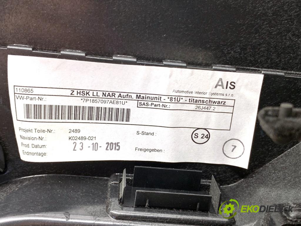 VW TOUAREG SUV 2016 206 kW 3.6 V6 FSI 3597 Priehradka, kastlík spolujazdca 2K0959623 (Priehradka (kastlík))