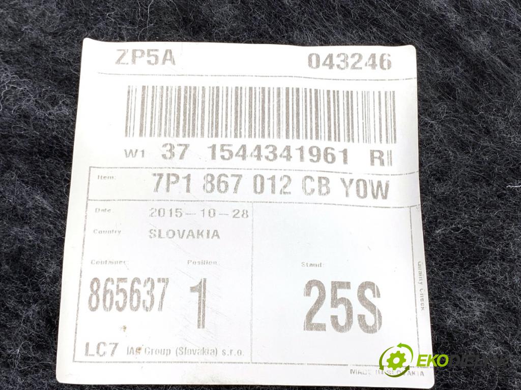 VW TOUAREG SUV 2016 206 kW 3.6 V6 FSI 3597 ča dveře pravý přední část