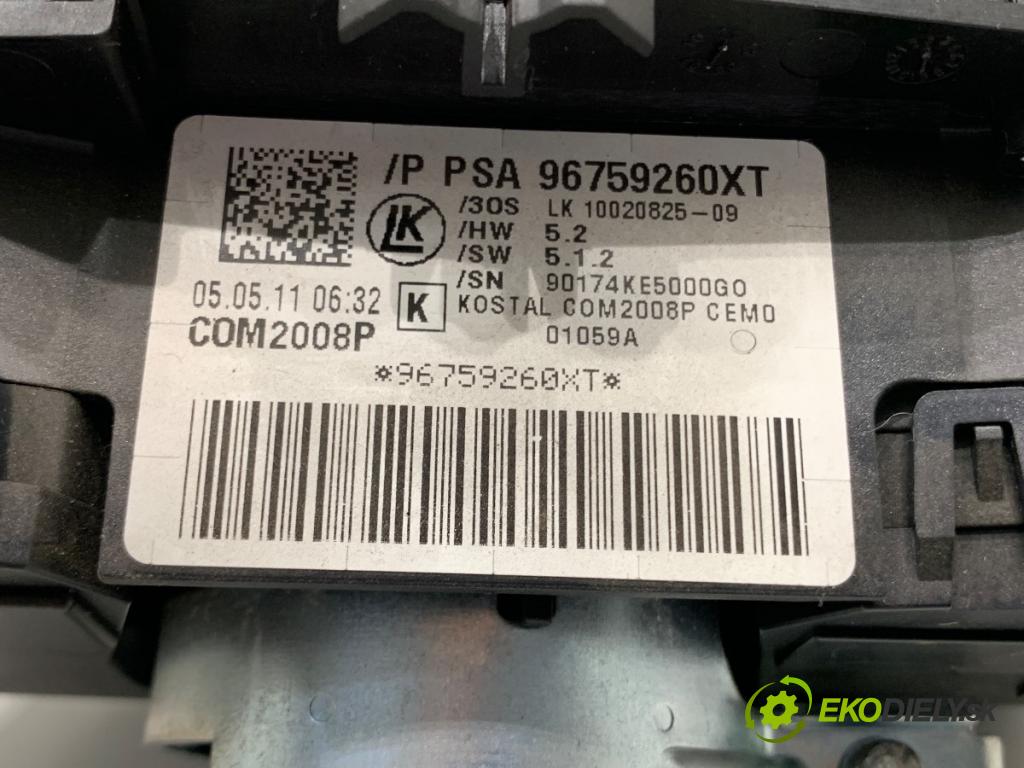 PEUGEOT 508 I sedan 2011 115 kW 1.6 THP 1598 Prepínač kombinovaný 96759260XT (Prepínacie páčky pod volantom)