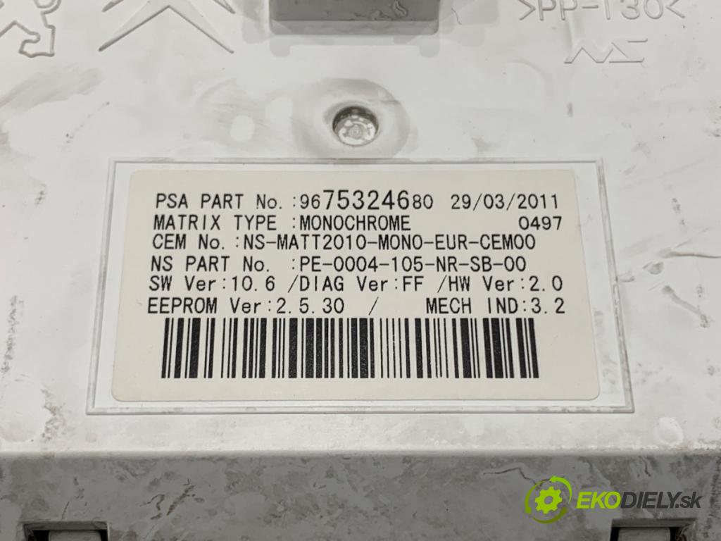 PEUGEOT 508 I sedan 2011 115 kW 1.6 THP 1598 Prístrojovka 9665962380 (Prístrojová doska)