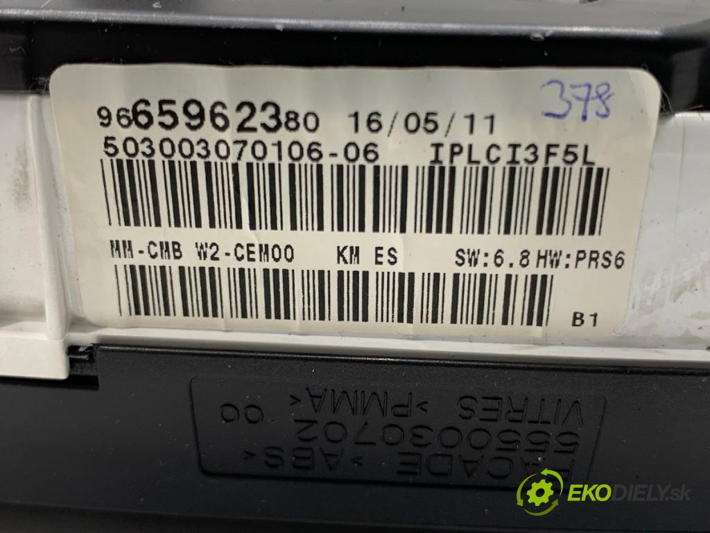 PEUGEOT 508 I sedan 2011 115 kW 1.6 THP 1598 Prístrojovka 9665962380 (Prístrojová doska)