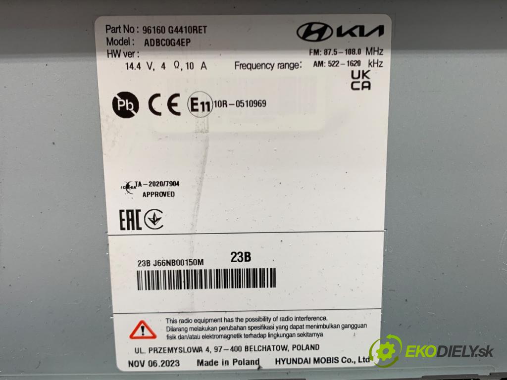 HYUNDAI i30 Kombi 2023 88 kW 1.0 T-GDI 998 Dislpej 96160G4410RET (Prístrojová doska)