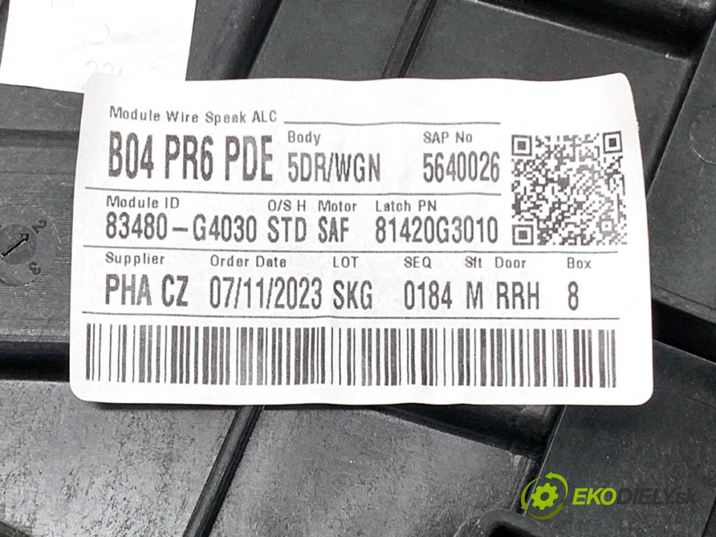 HYUNDAI i30 Kombi 2023 88 kW 1.0 T-GDI 998 Mechanizmus okna pravy zad 83480-G4030