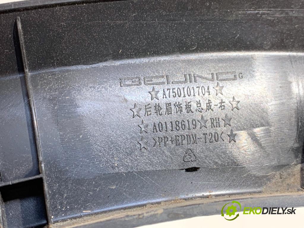 BAIC X75 SUV 2024 138 kW DCT 1498 Lišta blatníka zad pravá A0118619 (Lišta)