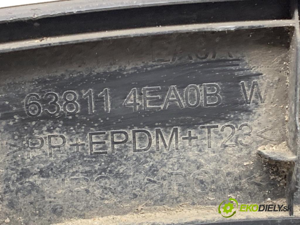 NISSAN QASHQAI J11 SUV 2016 120 kW 1.6 DIG-T 1618 Lišta blatníka zad ľavá strana 638114EA0B (Lišta)