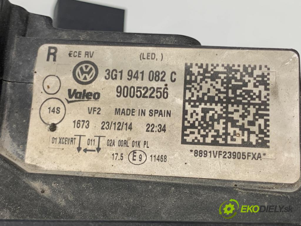 VW PASSAT B8 Kombi 2015 110 kW 2.0 TDI 1968 Svetlomet pravy predný LED 3G1941082C