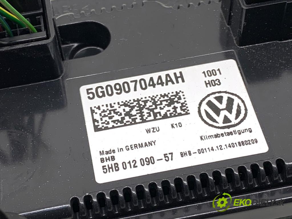 VW PASSAT B8 Kombi 2015 110 kW 2.0 TDI 1968 Panel ovládania kúrenia 5G0907044AH (Prepínacie páčky pod volantom)