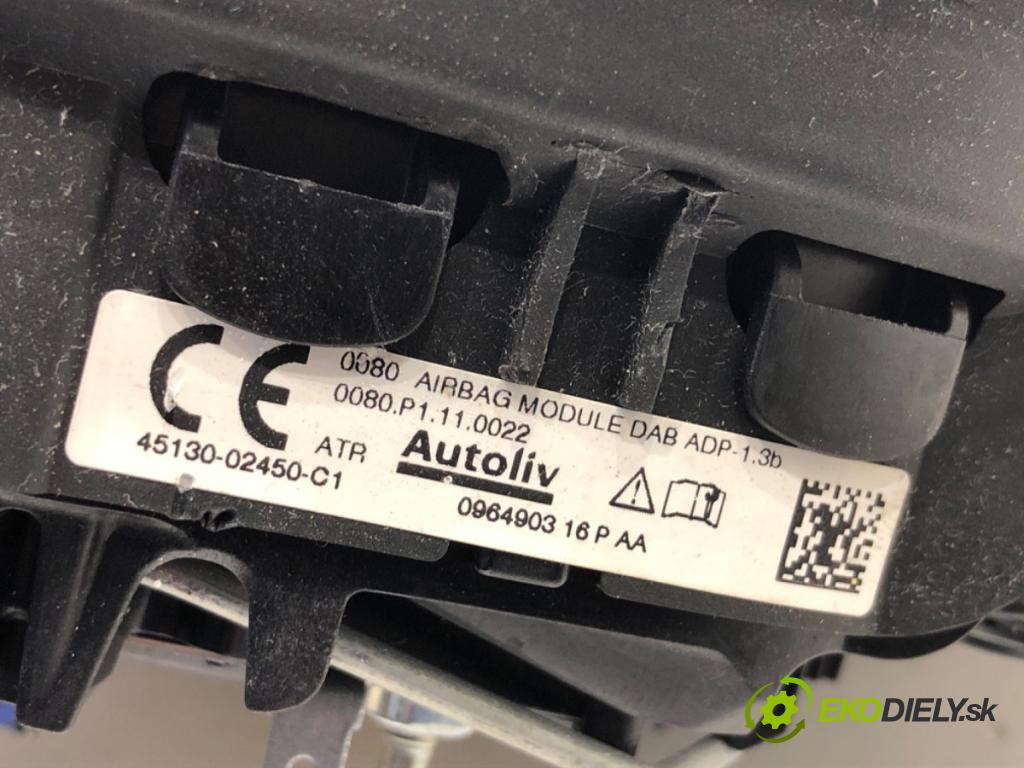 TOYOTA AURIS II liftback 2016 73 kW 1.3 (NRE180_) 1329 AirBag volantu 45130-02450 (Airbag)