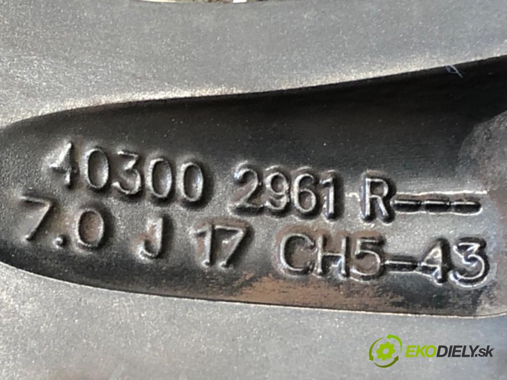 RENAULT MEGANE IV liftback 2017 81 kW 1.5 dCi 110 (B9A3) 1461 disky HLINÍK 17 7J 5X114.3 66 ET43 403002961R
