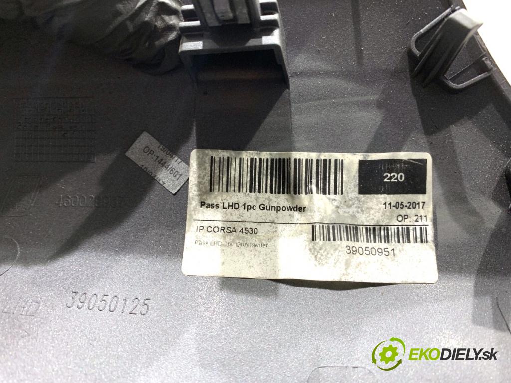OPEL CORSA E liftback 2017 55 kW 1.4 (08, 68) 1398 lišty kryt 39050125 (Lišta)