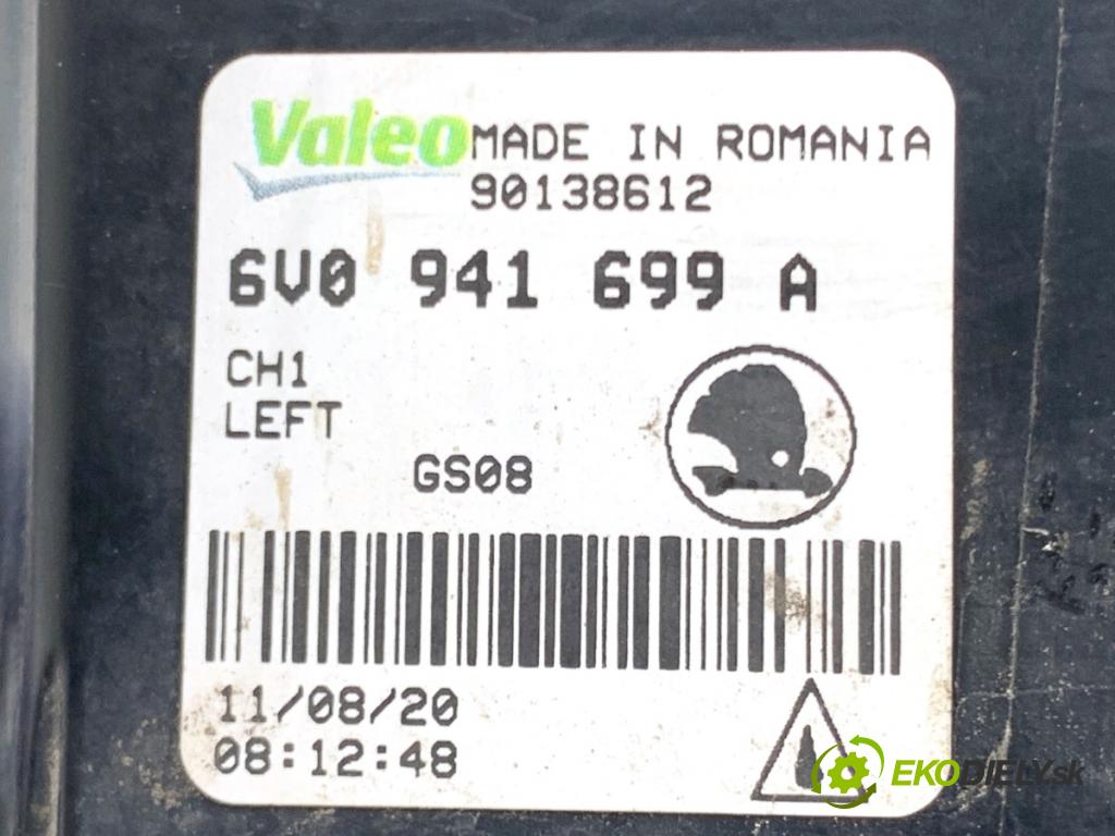 SKODA FABIA III Kombi 2020 44 kW 1.0 999 Hmlové svetlo, hmlovka ľavy predný 6V0941699A