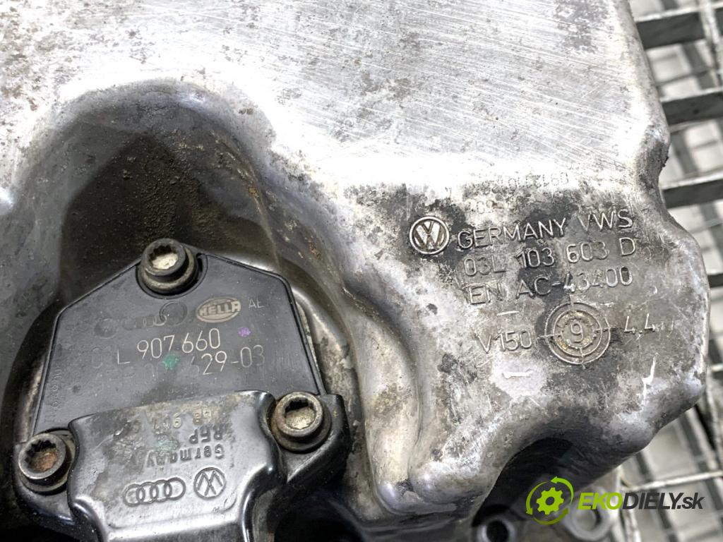 AUDI A4 B8 Kombi 2010 88 kW 2.0 TDI 1968 MISKA: olejová 03L103603D (Olejová vaňa)