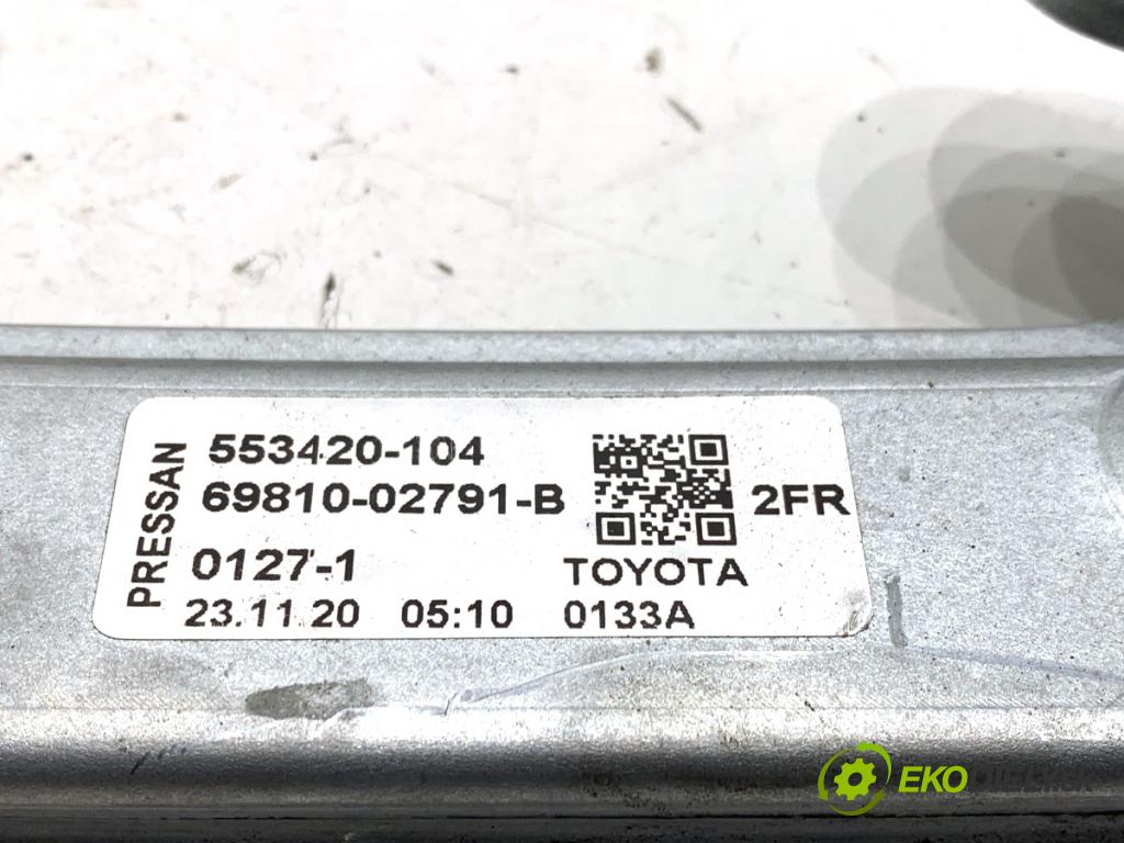 TOYOTA COROLLA E21 sedan 2020 97 kW 1.6 VVTi (ZRE210) 1598 Mechanizmus okna pravy predný 69810-02791 85701-02090