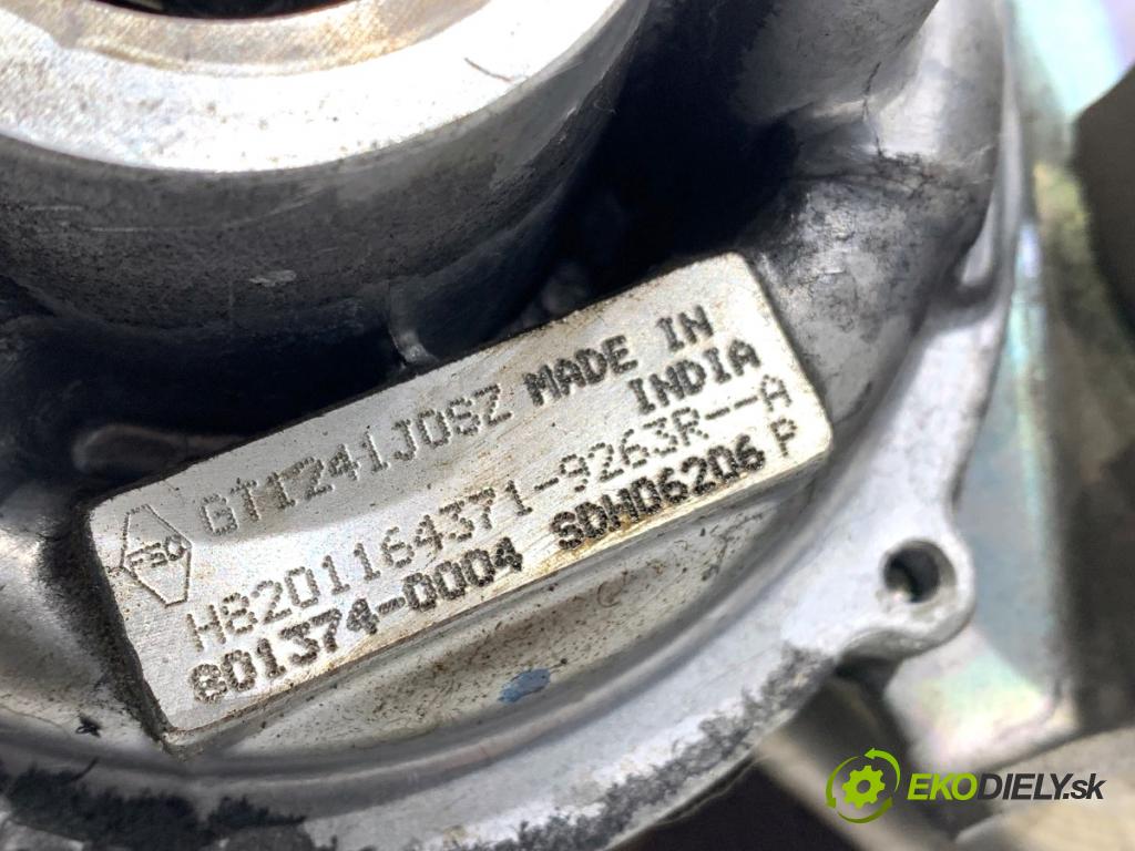 RENAULT CLIO IV liftback 2015 55 kW 1.5 dCi 75 1461 Turbodúchadlo,turbo H8201164371 (Turbodúchadlo (kompletné))