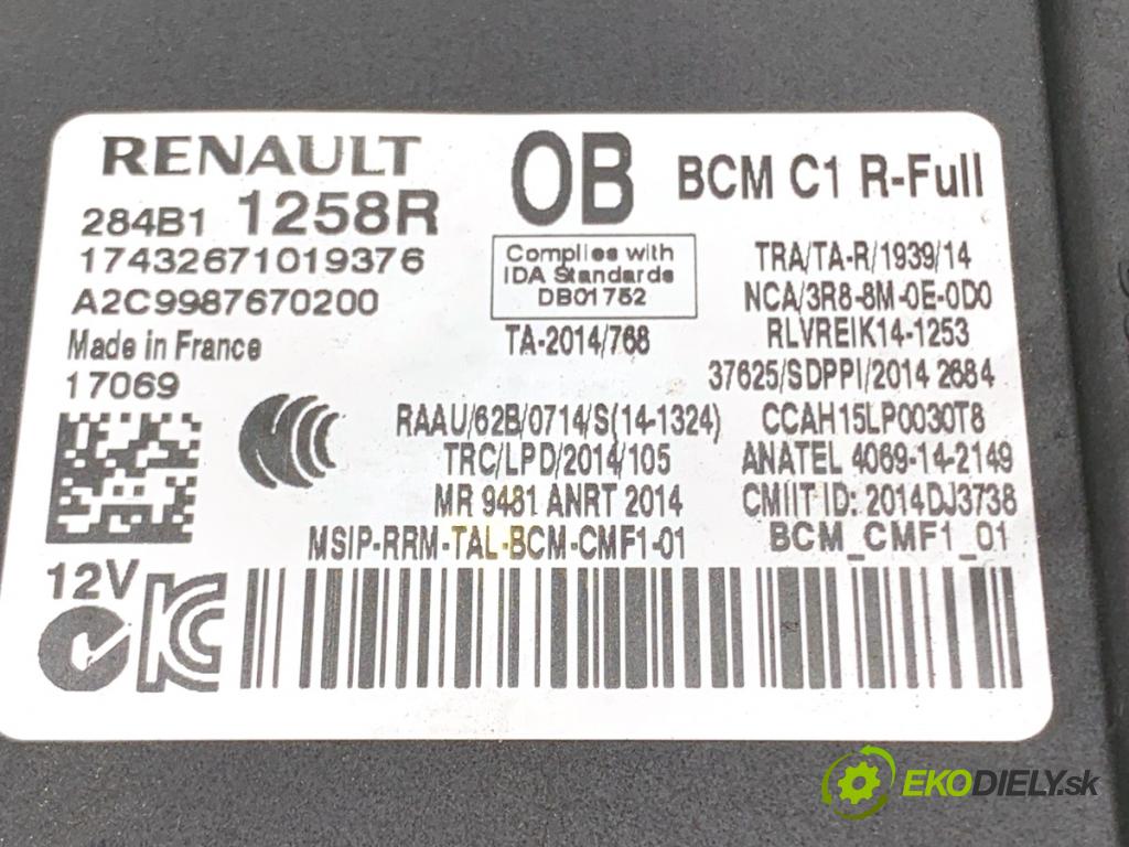 RENAULT MEGANE IV liftback 2017 81 kW 1.5 dCi 110 (B9A3) 1461 Modul BCM 284B11258R (Riadiaca jednotka ostatné)