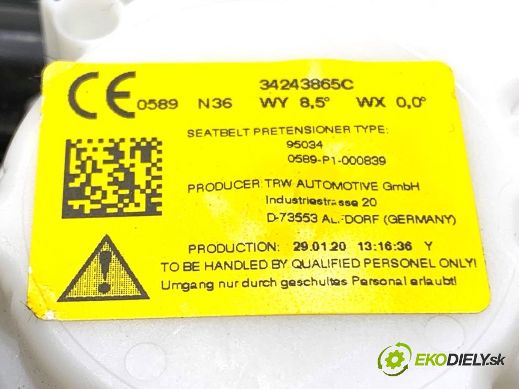 BMW G05 SUV 2020 294 kW xDrive M 50 d 2993 Držiak BEZPEČNOSŤ ľavy predný 7497885