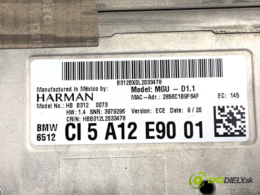 BMW G05 SUV 2020 294 kW xDrive M 50 d 2993 Modul BLUETOOTH 5A12E90 (Riadiaca jednotka ostatné)