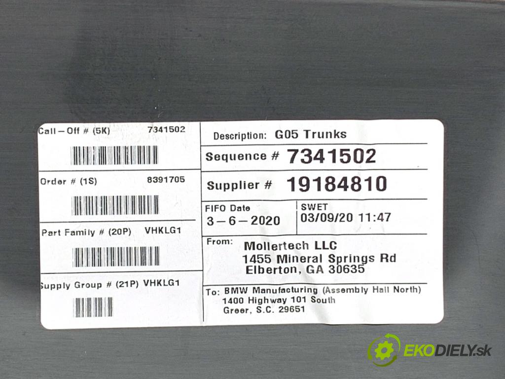BMW G05 SUV 2020 294 kW xDrive M 50 d 2993 tapacír dverí kufra 7442641 7417424