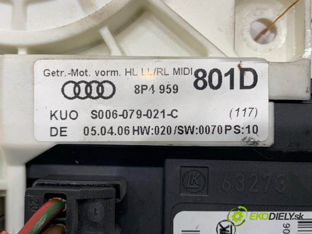 AUDI A3 8P liftback 2006 100 kW 2.0 TDI 1968 Motor sťahovania okna ľavy zad 8P4959801D