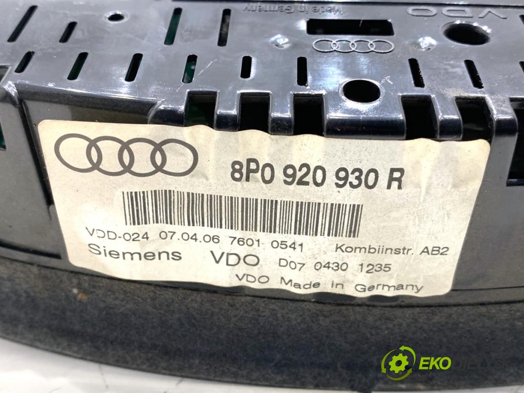 AUDI A3 8P liftback 2006 100 kW 2.0 TDI 1968 Prístrojovka 8P0920930R (Prístrojová doska)
