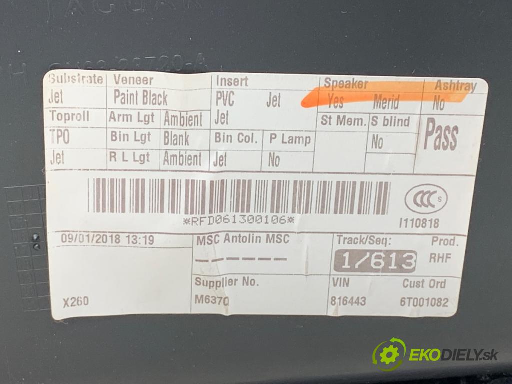 JAGUAR XF II Kombi 2018 177 kW 2.0 D AWD 1999 ča dveře pravý přední část