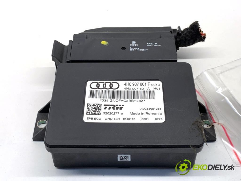 AUDI A6 C7 Kombi 2013 130 kW 2.0 TDI 1968 Modul brzdy ručnej brzdy 4H0907801F