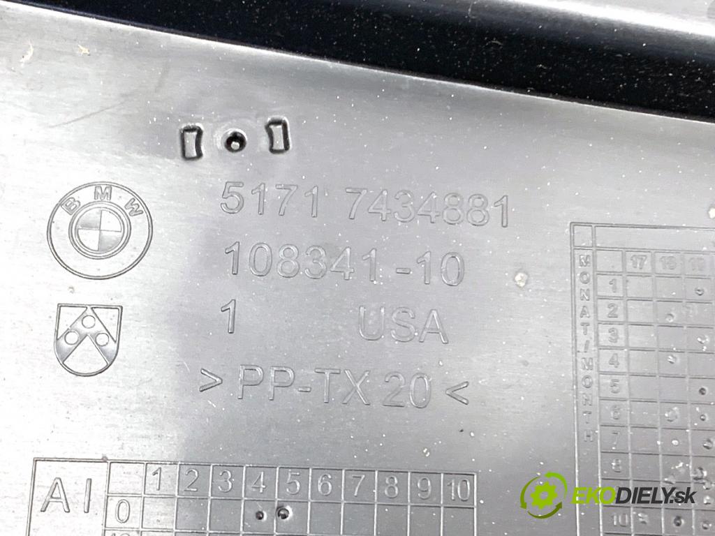 BMW G05 SUV 2020 294 kW xDrive M 50 d 2993 Torpédo, plast pod čelné okno 7434883 7434881 (Torpédo (plast pod čelným sklom))