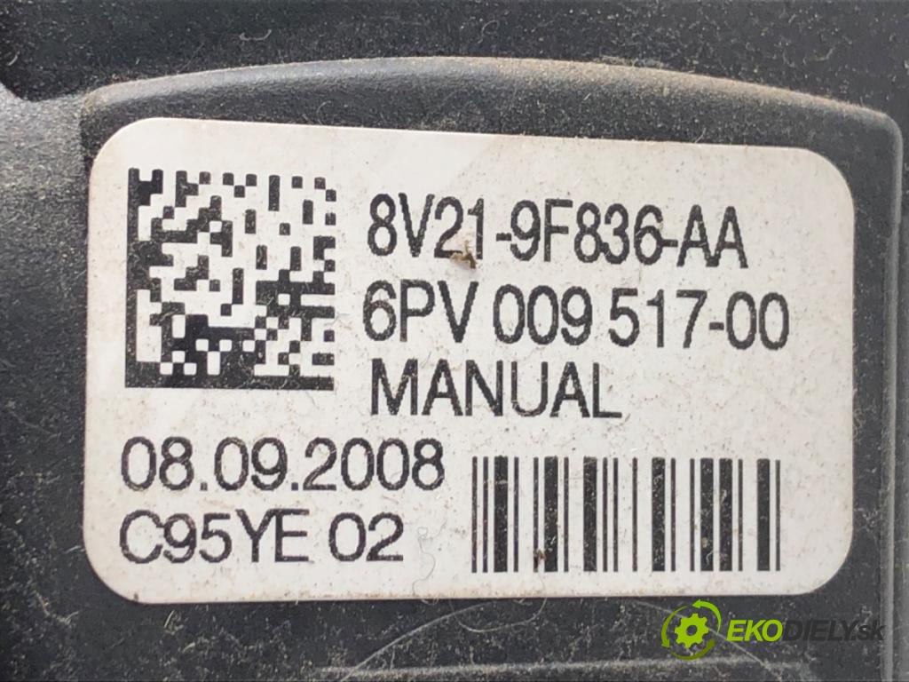 FORD FIESTA MK7 liftback 2009 60 kW 1.25 1242 potenciometr plynového pedálu 8V21-9F836-AA (Potenciometr plynového pedálu)