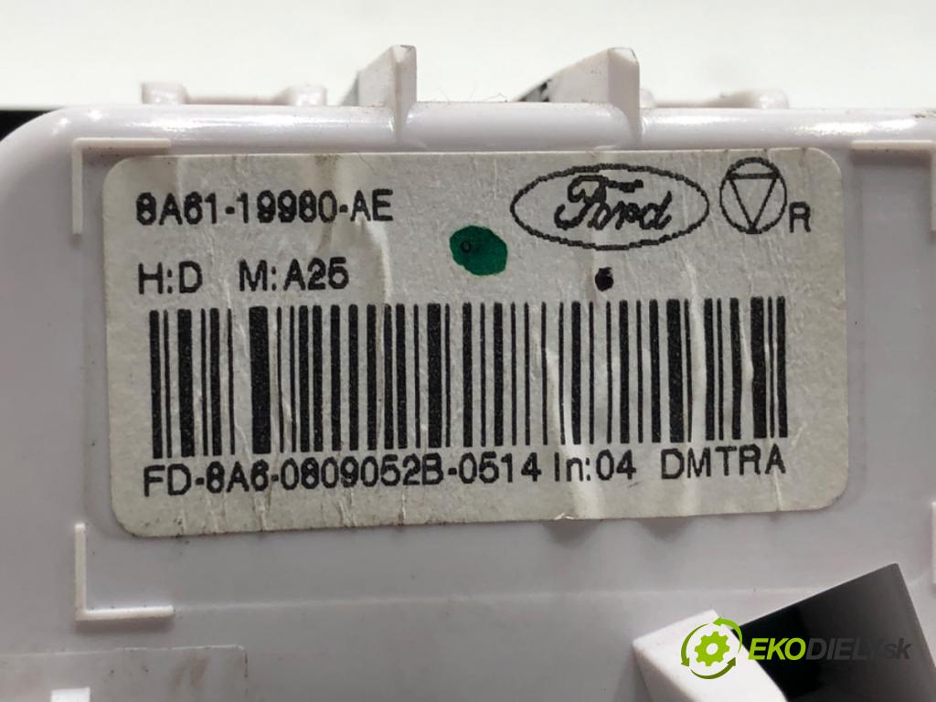 FORD FIESTA MK7 liftback 2009 60 kW 1.25 1242 Panel ovládaní topení 8A61-19980-AE (Páčky pod volantem)