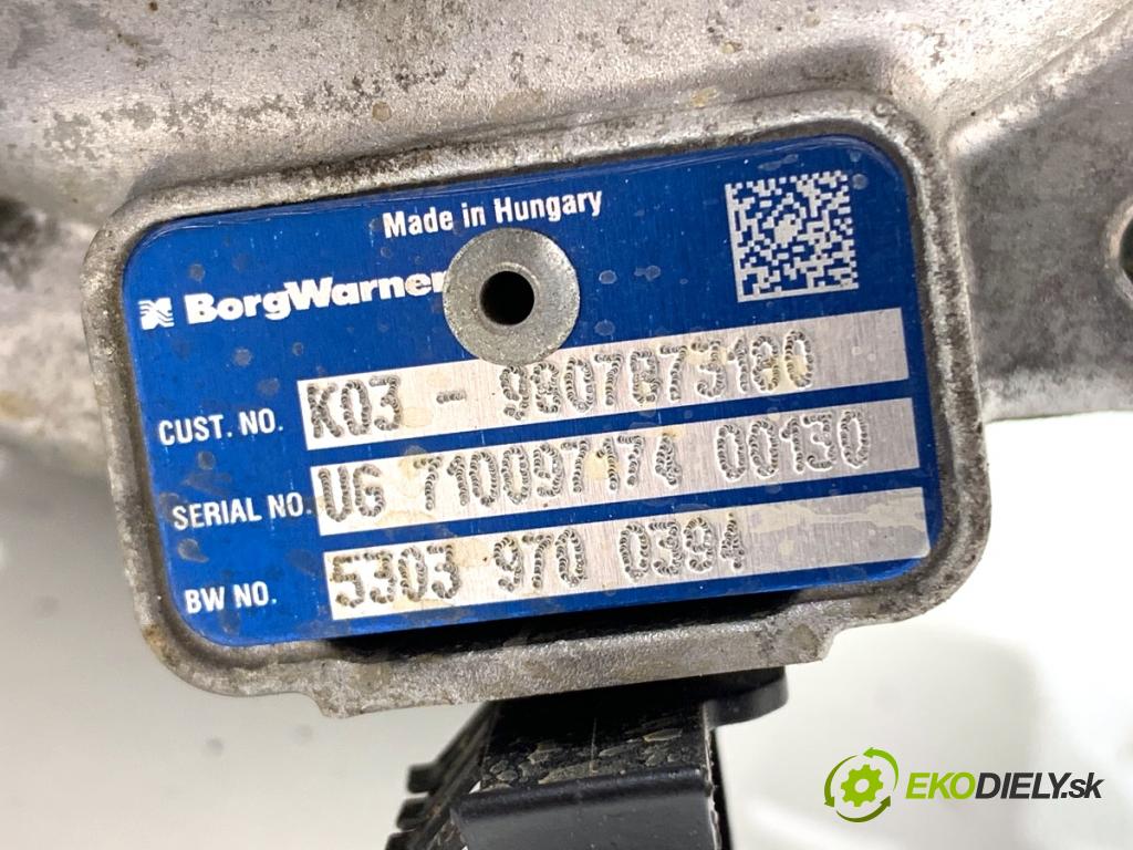 PEUGEOT 508 II liftback 2018 130 kW 2.0 BlueHDI 180 (FHEHZR, FHEHZN) 1997 Turbodúchadlo,turbo 9807873180 (Turbodúchadlo (kompletné))