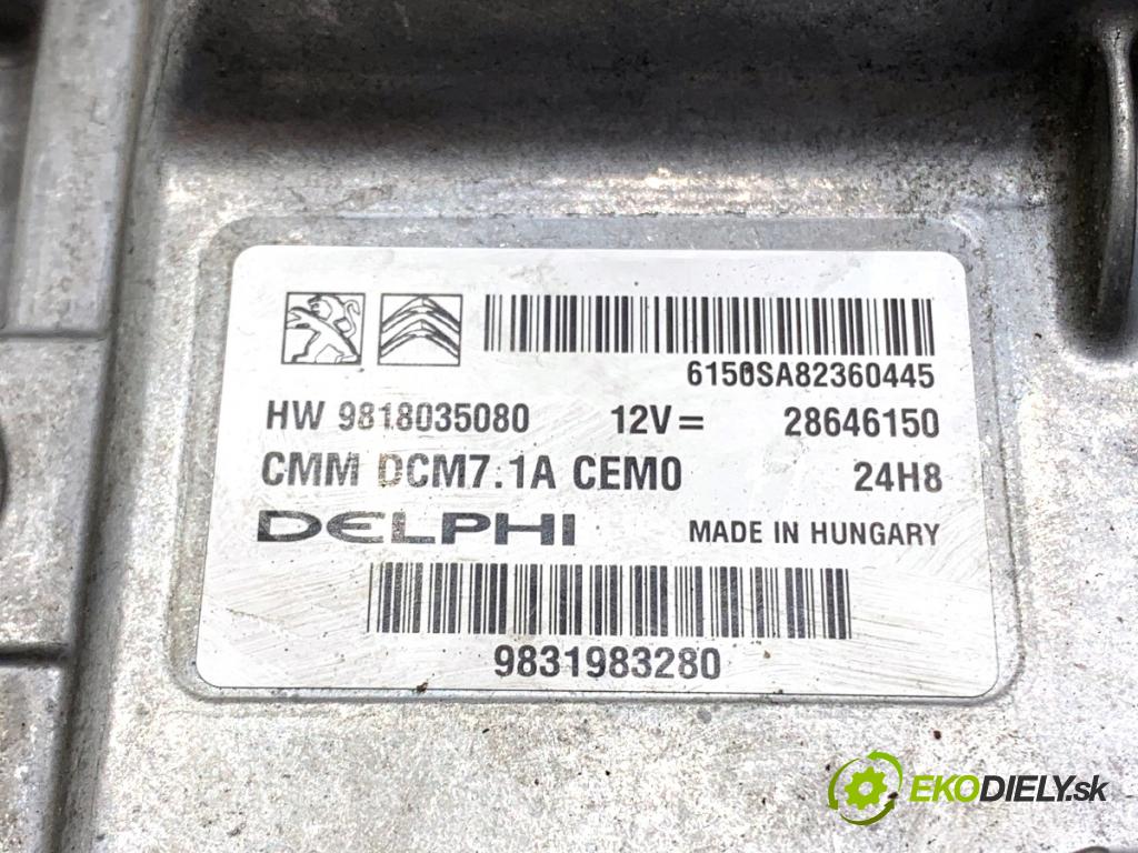PEUGEOT 508 II liftback 2018 130 kW 2.0 BlueHDI 180 (FHEHZR, FHEHZN) 1997 riadiaca jednotka Motor 9818035080 (Riadiaca jednotka)