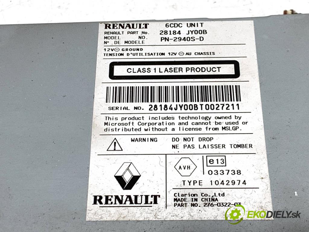 RENAULT KOLEOS I SUV 2008 110 kW 2.0 dCi 4x4 (HY0K) 1995 RADIO 28184JY00B (Audio zariadenie)