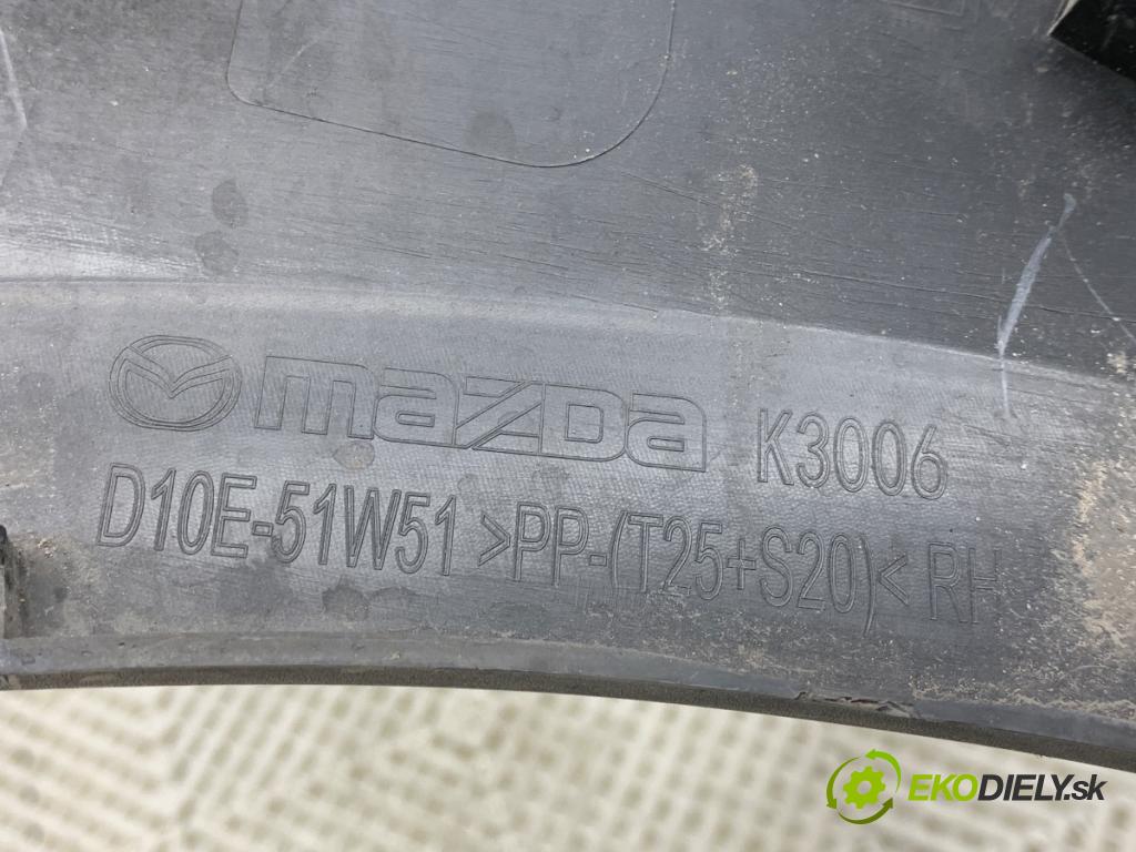 MAZDA CX-3 SUV 2017 88 kW 2.0 SKYACTIV-G (DK5W, DK6W) 1998 Lišta blatníka zad pravá D10E-51W51 (Lišta)