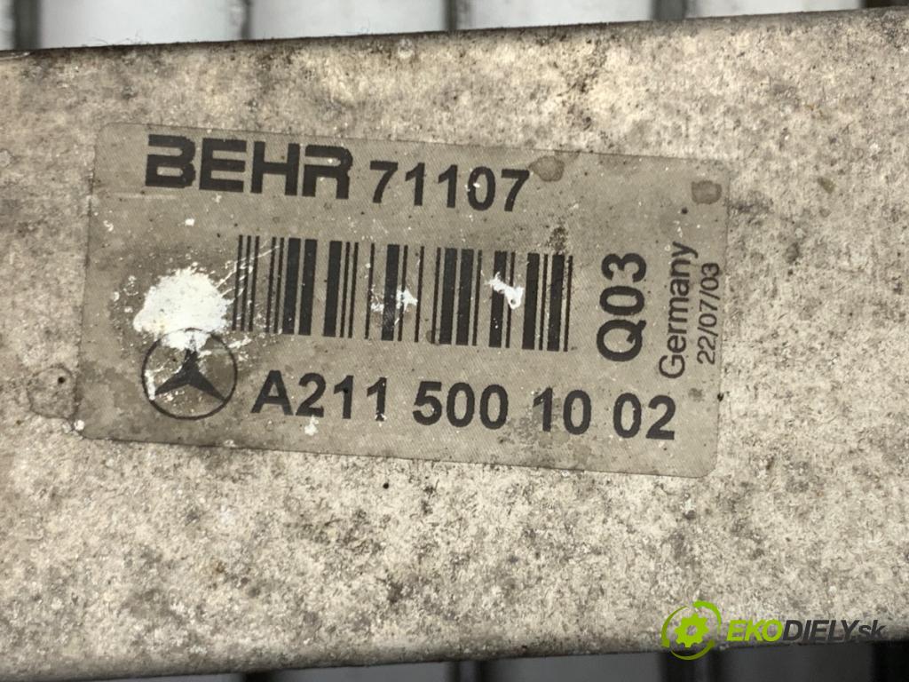 MERCEDES-BENZ S211 Kombi 2003 110 kW E 220 T CDI (211.206) 2148 intercooler A2115001002 (Intercooler (chladič nasávaného vzduchu))