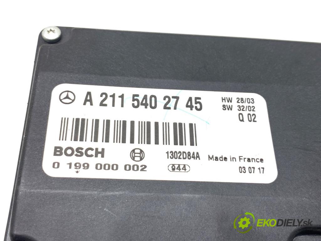 MERCEDES-BENZ S211 Kombi 2003 110 kW E 220 T CDI (211.206) 2148 Modul akumulátora A2115402745
