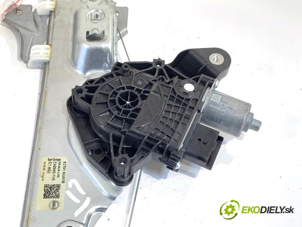 NISSAN QASHQAI J12 SUV 2023 116 kW 1.3 DIG-T 1332 mechanismus okna levý zadní část 827016UA1B